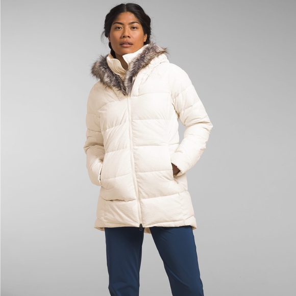 The North Face The Dreamer White Puffer Jacket - Picture 1 of 7